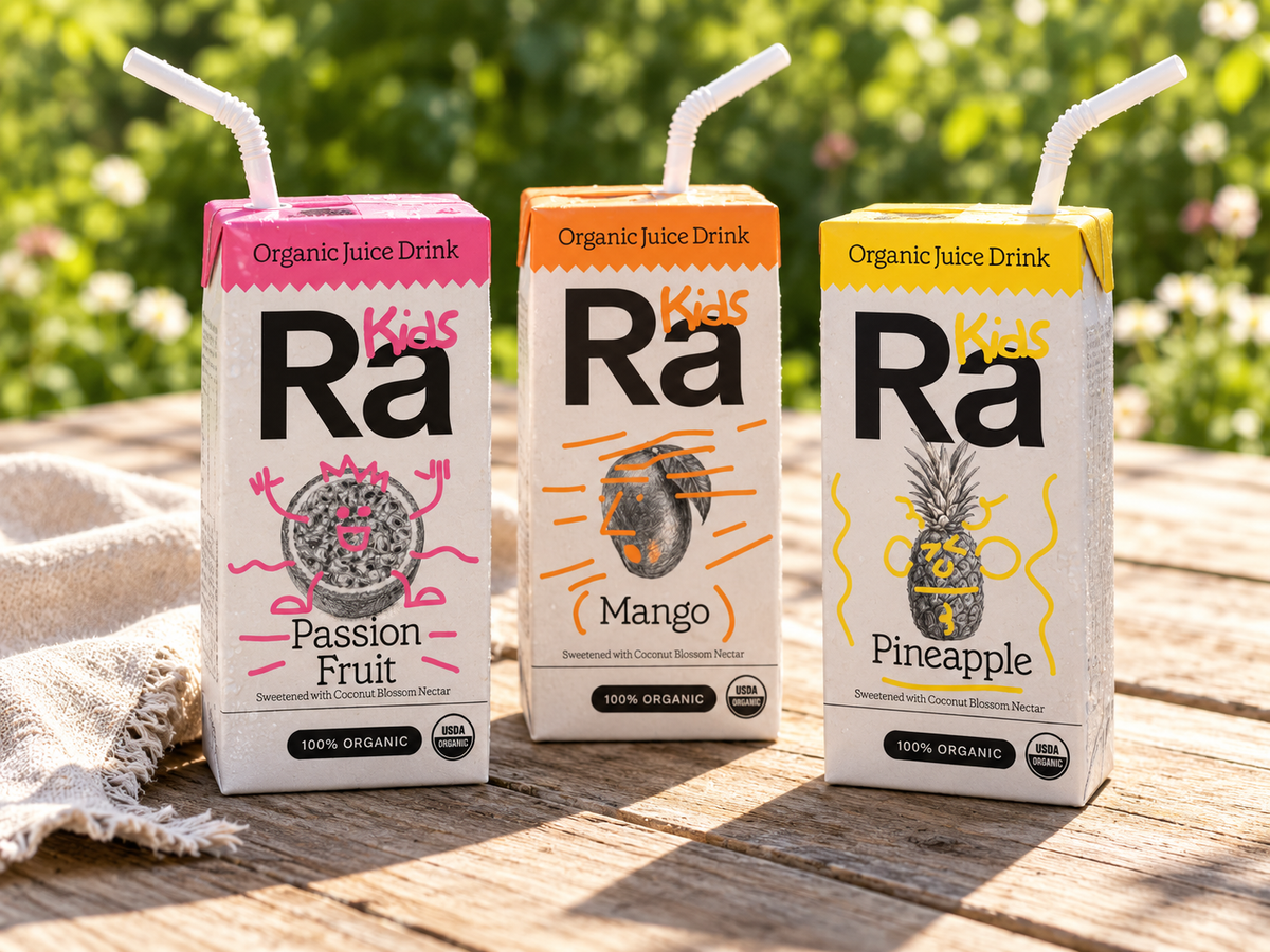 Ra Kids Trio: Passion Fruit, Mango, and Pineapple